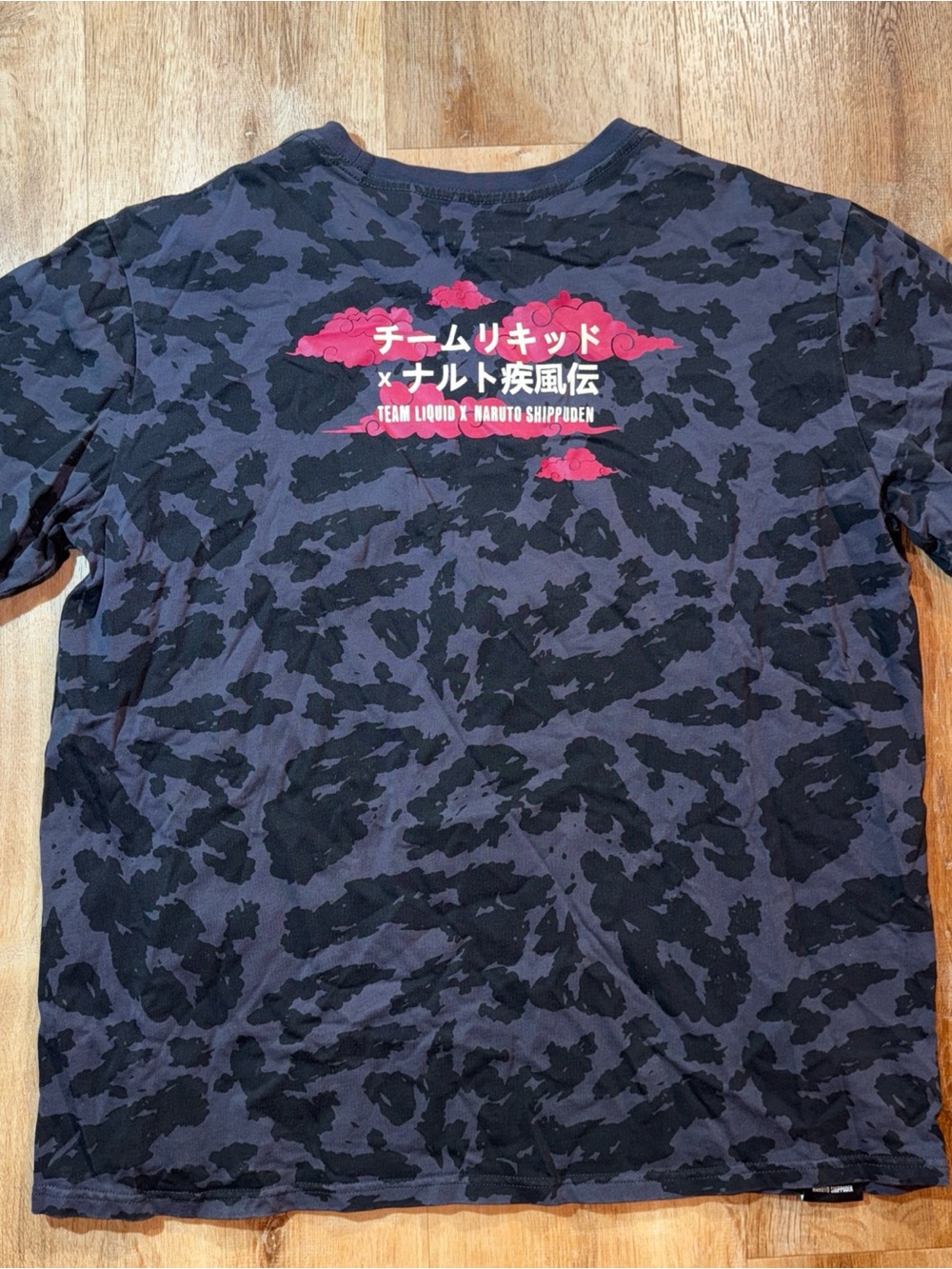 Team Liquid x Naruto Shippuden T Shirts Size 2 XL Camo Black NWOT Grunge Street - Picture 4 of 6